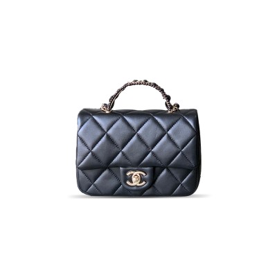 CHANEL MINI WELDING CLASSIC FLAP PEARL PACK AS5367 (18.5*12*7.5cm)